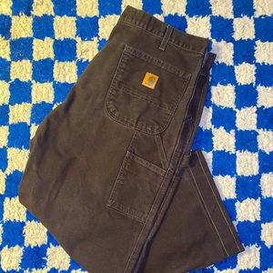 Carhartt Brown carpenter pants size
40x30 dungaree fit excellent used
condition